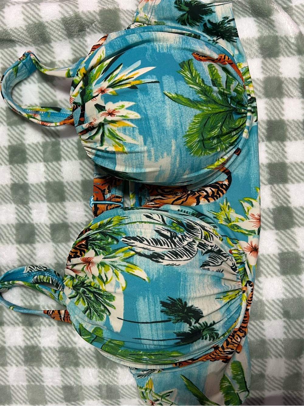 torrid Blue Tropical Print Kids Bikini Top
